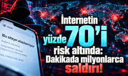 İnternetin yüzde 70’i risk altında: Dakikada milyonlarca saldırı!