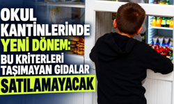 Okul kantinlerinde yeni dönem: Bu kriterleri taşımayan gıdalar satılamayacak