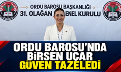 Ordu Barosu’nda Birsen Uçar güven tazeledi