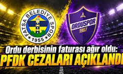 Ordu derbisinin faturası ağır oldu: PFDK cezaları açıkladı