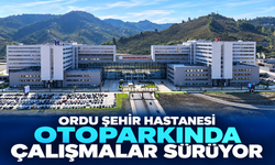 Ordu Şehir Hastanesi otoparkında çalışmalar sürüyor