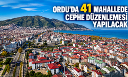 Ordu’da 41 mahallede cephe düzenlemesi yapılacak