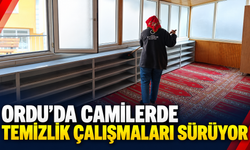 Ordu’da camilerde temizlik çalışmaları sürüyor