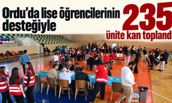 Ordu'da lise öğrencilerinin desteğiyle 235 ünite kan toplandı