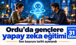 Ordu’da gençlere yapay zeka eğitimi: Son başvuru tarihi açıklandı.