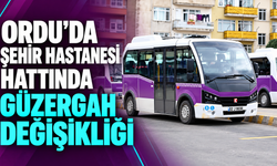 Ordu’da Şehir Hastanesi hattında güzergah değişikliği