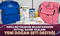 Ordu Büyükşehir Belediyesinden ihtiyaç sahibi ailelere yeni doğan seti desteği