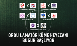 Ordu 1.Amatör Küme heyecanı bugün başlıyor