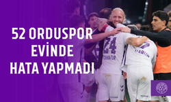 52 Orduspor, evinde hata yapmadı