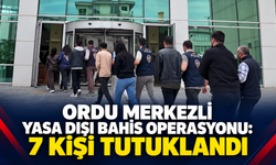 Ordu merkezli yasa dışı bahis operasyonu: 7 kişi tutuklandı