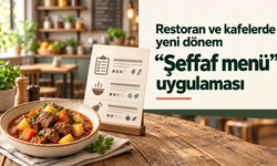 Restoran ve Kafelerde Yeni Dönem: "Şeffaf Menü" Uygulaması
