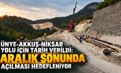 Ünye-Akkuş-Niksar Yolu için tarih verildi: Aralık sonunda açılması hedefleniyor