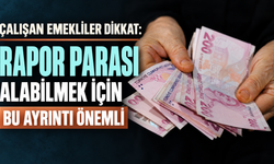 Çalışan emekliler dikkat: Rapor parası alabilmek için bu ayrıntı önemli