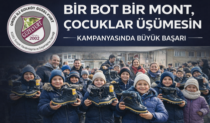 “Bir Bot Bir Mont, Çocuklar Üşümesin” kampanyası başarıyla tamamlandı