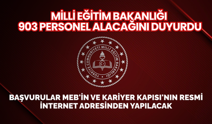 MEB, 903 personel alacağını duyurdu