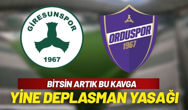 Orduspor 1967' A.Ş. taraftarına deplasman yasağı geldi