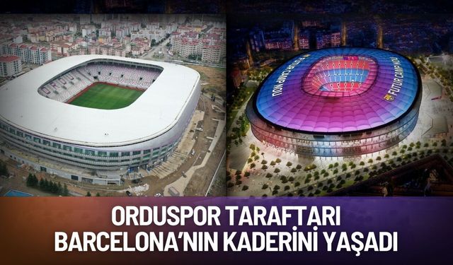 Orduspor taraftarı Barcelona’nın kaderini yaşadı