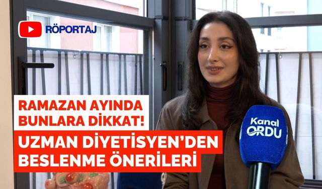 Ramazan ayında bunlara dikkat! Uzman Diyetisyen’den beslenme önerileri