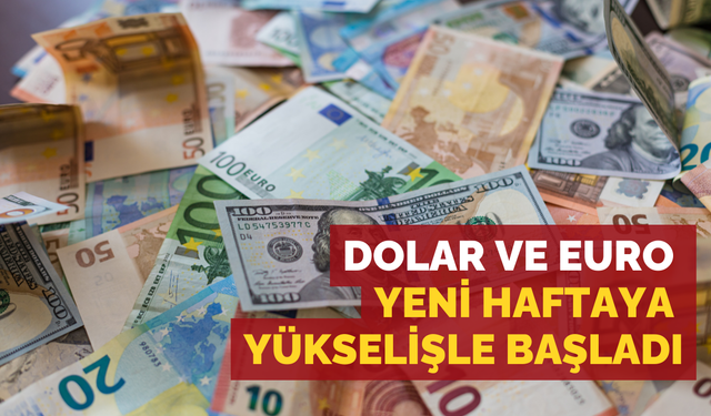 Dolar ve Euro yeni haftaya yükselişle başladı