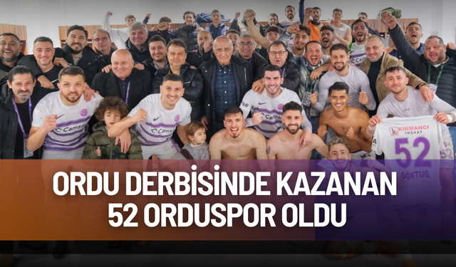 Ordu derbisinde kazanan 52 Orduspor oldu