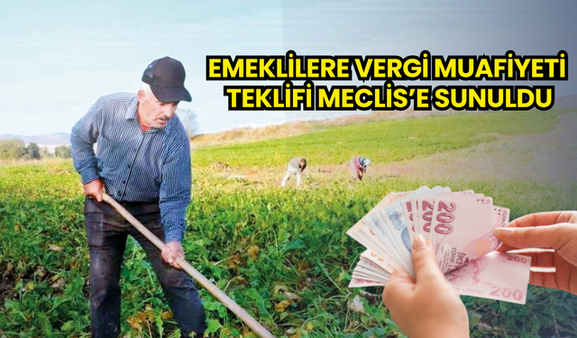 Emeklilere vergi muafiyeti: Teklif Meclis’e sunuldu