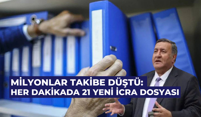Milyonlar takibe düştü: Her dakikada 21 yeni icra dosyası