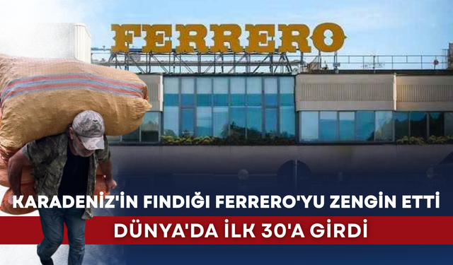 Karadeniz'in fındığı Ferrero'yu zengin etti: Dünya'da ilk 30'a girdi