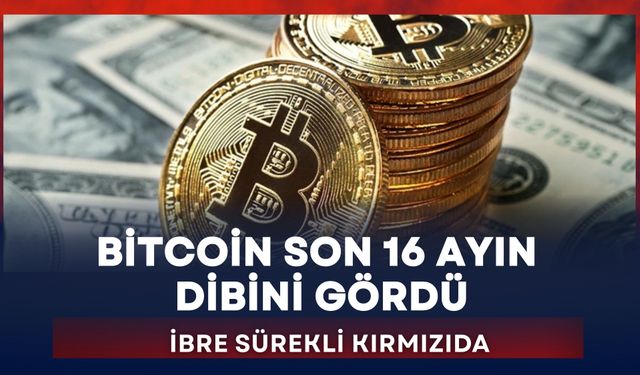 Bitcoin son 16 ayın dibini gördü: İbre sürekli kırmızıda