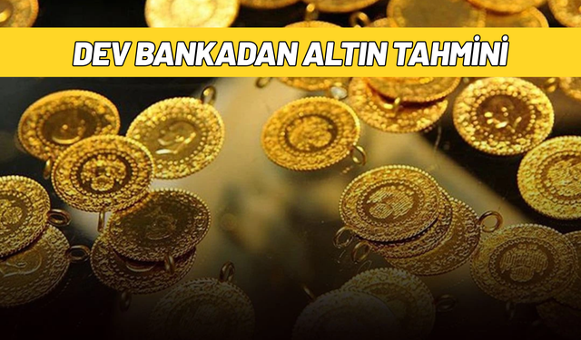 Dev bankadan altın tahmini