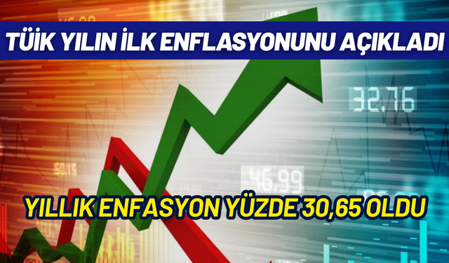 TÜİK yılın ilk enflasyonunu açıkladı