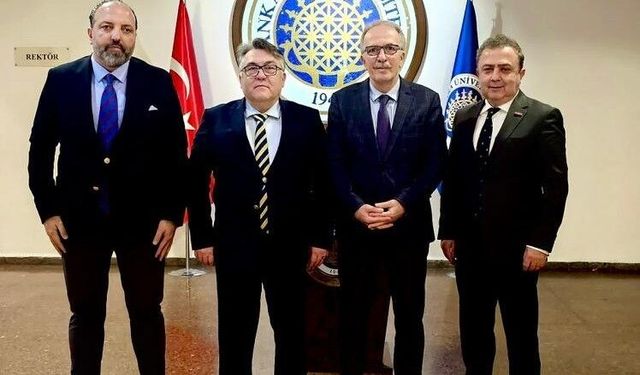 Rektör Özölçer'den Ankara Üniversitesi Rektör Yardımcısı Uzun'a Hayırlı Olsun ziyareti