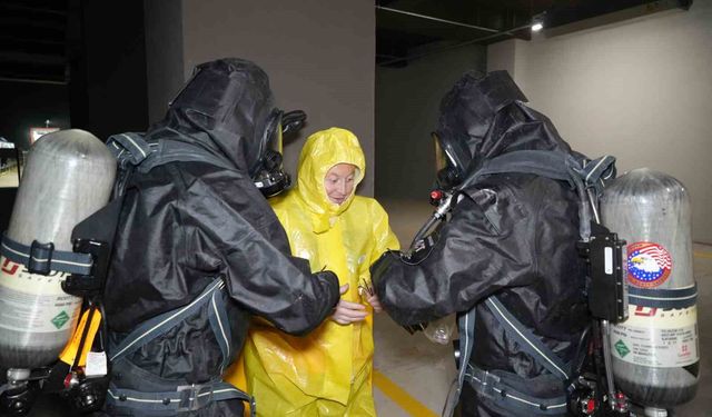 Samsun Şehir Hastanesi'nde KBRN tatbikatı