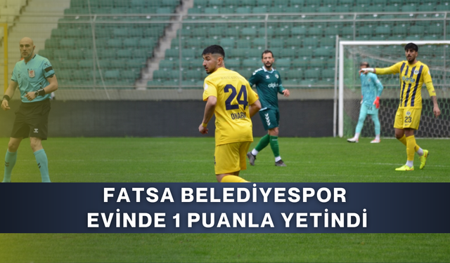 Fatsa Belediyespor evinde Giresunspor ile 0-0 berabere kaldı