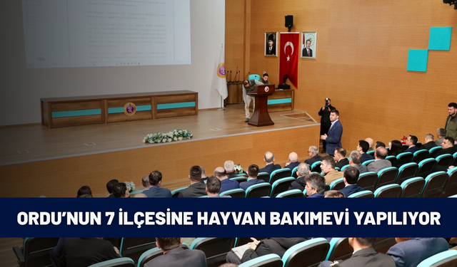 Ordu’nun 7 ilçesinde hayvan bakımevi çalışmaları görüşüldü