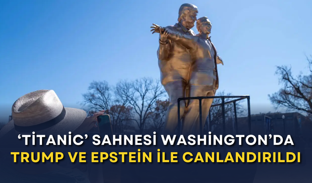 ‘Titanic’ sahnesi Washington’da Trump ve Epstein ile canlandırıldı
