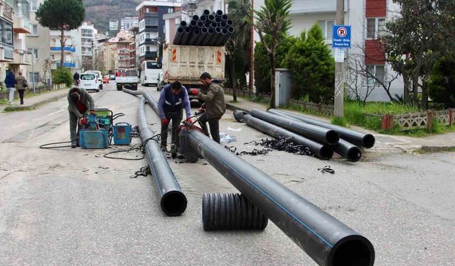 Giresun'da sağlık içme suyu için asbest borular değiştiriliyor