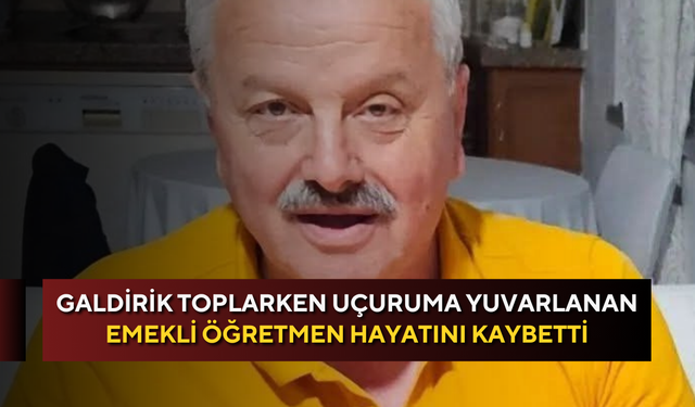 Galdirik toplarken uçuruma yuvarlanan emekli öğretmen hayatını kaybetti