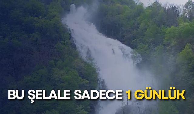 Bu şelale sadece 1 günlük