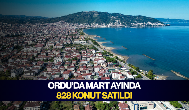 Ordu’da Mart ayında 828 konut satıldı