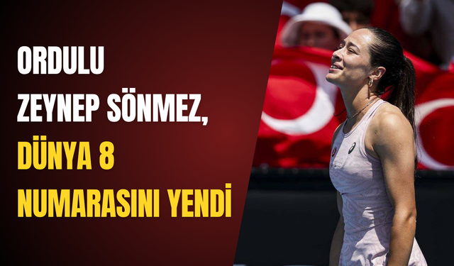 Ordulu Zeynep Sönmez, dünya 8 numarasını yendi