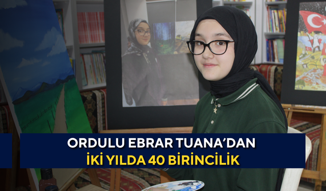 Ordulu Ebrar Tuana’dan iki yılda 40 birincilik