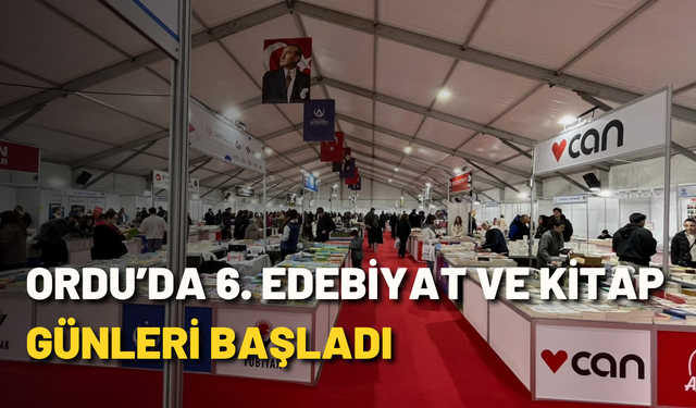 Ordu’da 6. Edebiyat ve Kitap Günleri başladı