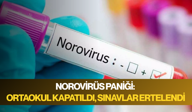 Norovirüs paniği: Ortaokul kapatıldı, sınavlar ertelendi