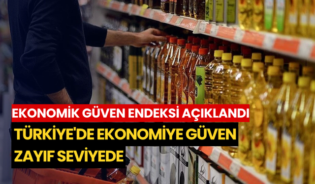 Ekonomik güven endeksi açıklandı: Türkiye'de ekonomiye güven zayıf seviyede