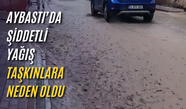 Aybastı’da şiddetli yağış taşkınlara neden oldu