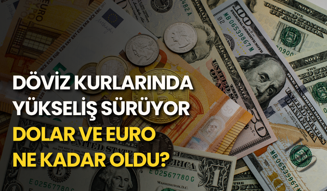 Döviz kurlarında yükseliş sürüyor: Dolar ve euro ne kadar oldu?