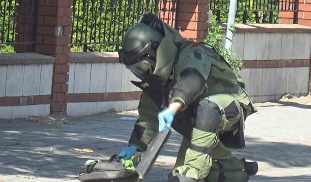 Fünye ile patlatılan şüpheli çantadan, bilgisayar çıktı