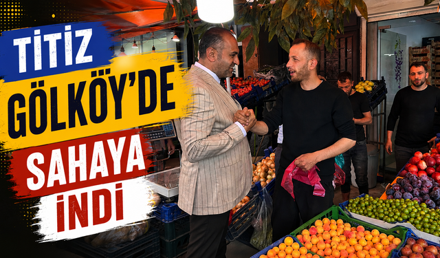 Titiz Gölköy’de sahaya indi