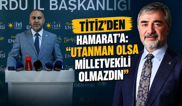 Titiz'den Hamarat'a: "Utanman olsa milletvekili olmazdın"