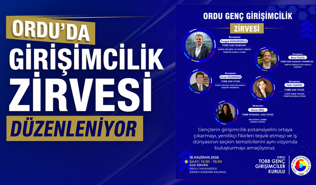 Girişimcilik Zirvesi Ordu’da düzenleniyor
